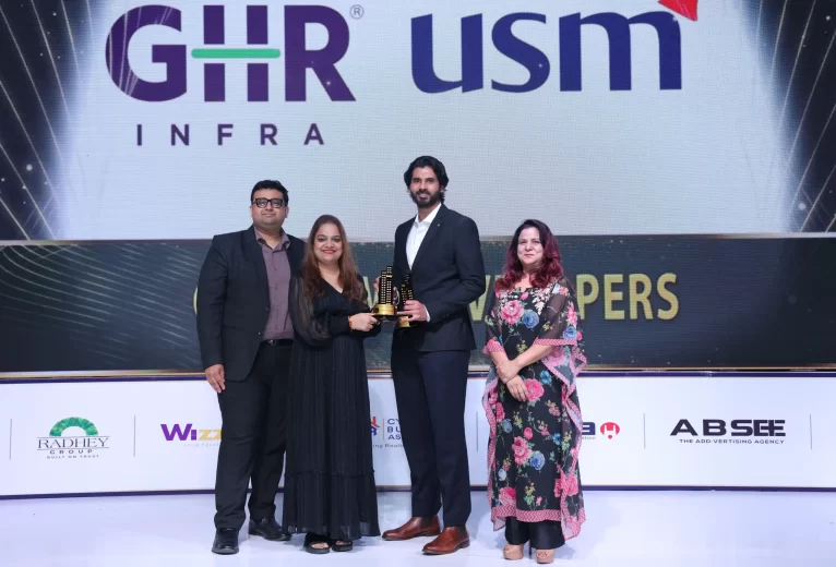Mr. Rohit Reddy Vangala, Director, GHR Infra, accepted the award in person at Realty+ Conclave & Excellence Awards