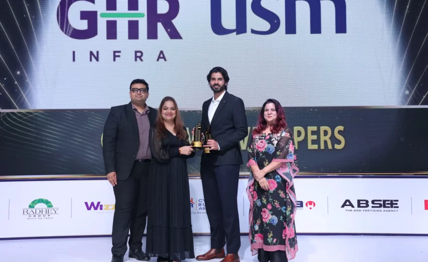 Mr. Rohit Reddy Vangala, Director, GHR Infra, accepted the award in person at Realty+ Conclave & Excellence Awards